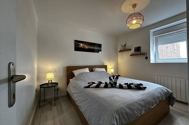Ganze Wohnung, T3 Duplex im Hyperzentrum Fort Mahon, 700 Meter vom Strand entfernt, nahe allen Geschäften. in Fort-Mahon-Plage, Abbeville und Umgebung
