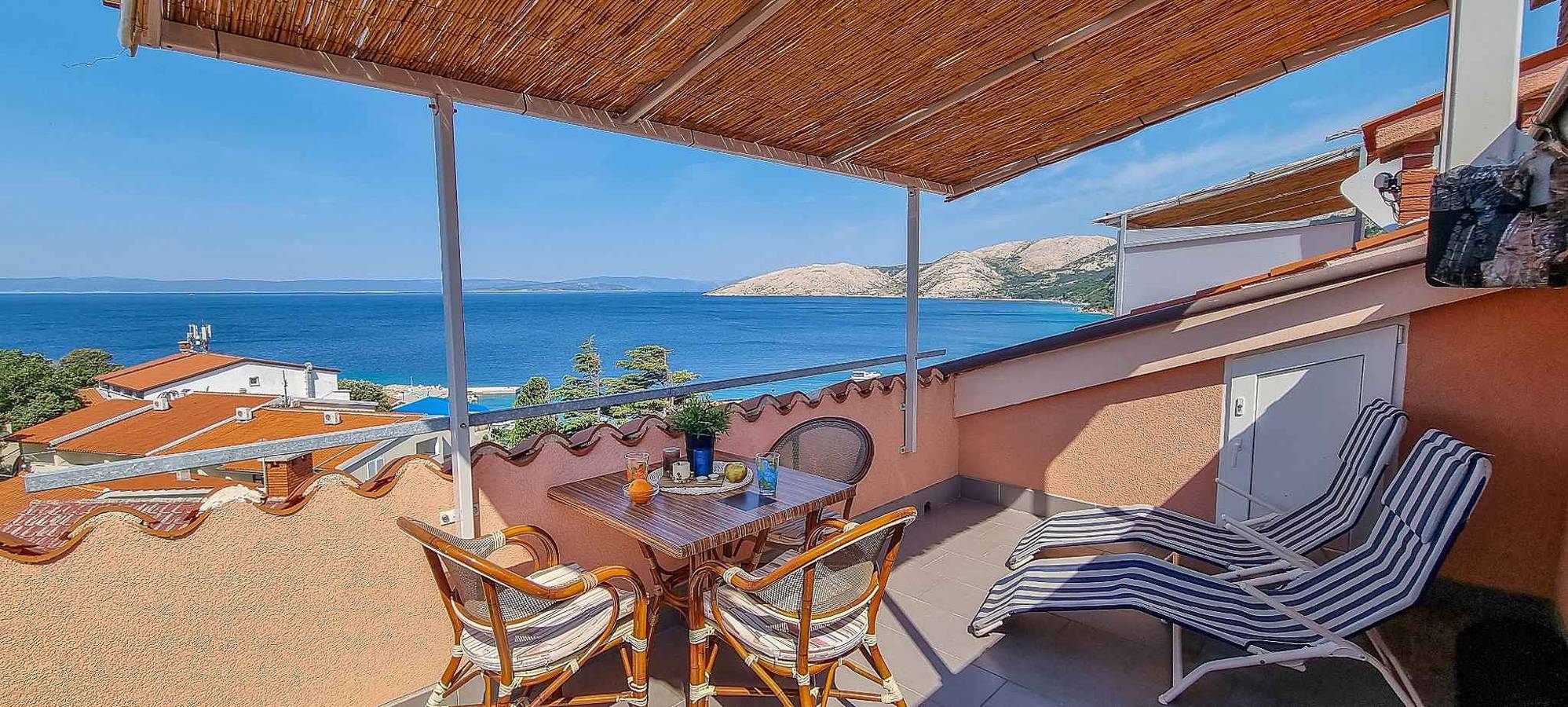 Ganzes Studio, Studio mit Terrasse und Meersicht in Punat, Krk