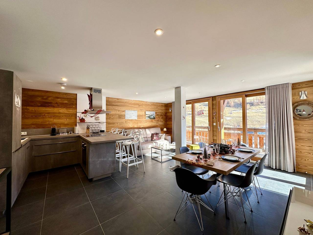 Ganze Wohnung, Luxuswohnung mit Bergblick - Nahe Skilifte in Vars in Vars, Briançon und Umgebung