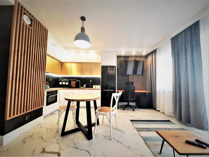 Apartament wakacyjny dla 4 osób, z balkon i widok w Białystok