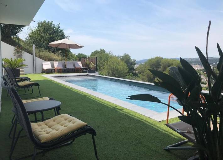 Maison d’hôte pour 2 personnes, avec piscine ainsi que jardin et vue à Cagnes-sur-Mer - 2