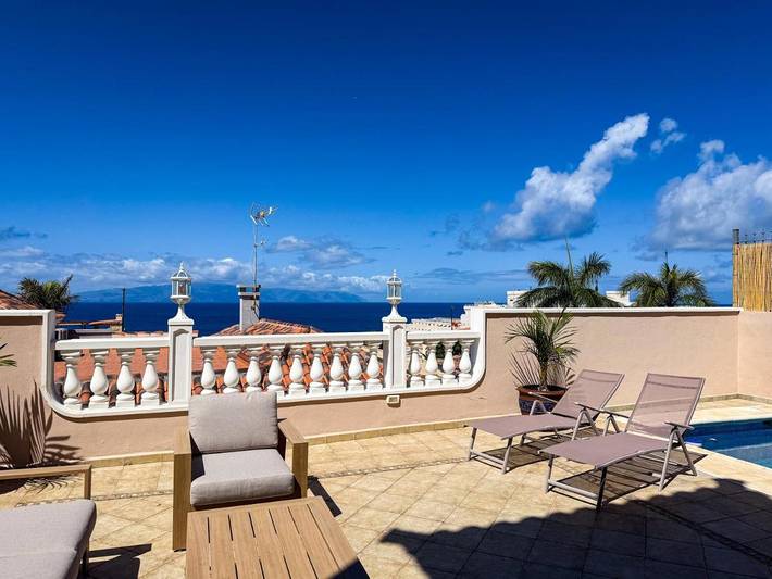 Casa rural para 8 personas, con vistas además de piscina y jardín en Santiago del Teide - 2