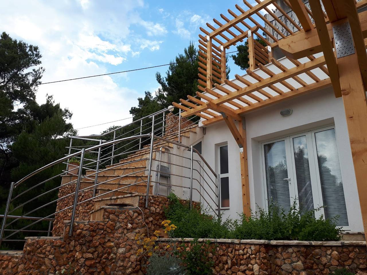 Cały apartament, Trzypokojowy apartament z tarasem i widokiem na morze Mimice, Omis A-14230-a in Marusici, Żupania splicko-dalmatyńska