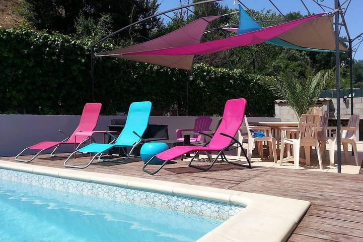 Gîte pour 6 personnes, avec Piscine à Saint-Nazaire (Pyrénées-Orientales)