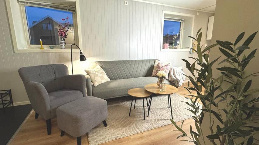 Gîte pour 3 personnes, avec terrasse et jardin à Leknes - 4