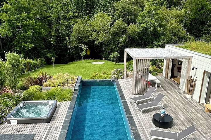 Chambre d’hôte pour 4 personnes, avec Jacuzzi et Jardin