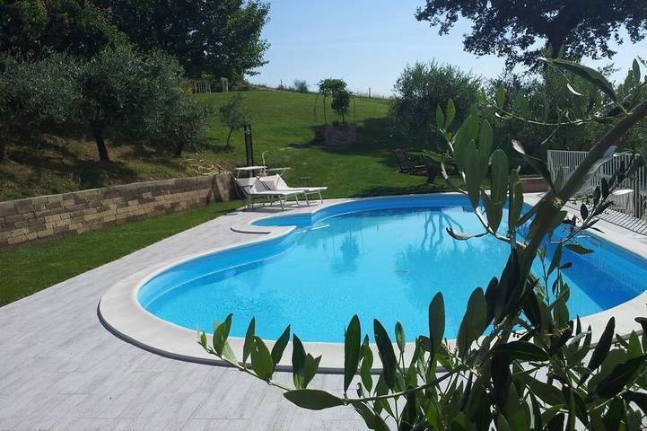 Appartement de vacances pour 12 personnes, avec jardin, animaux acceptés