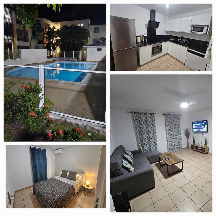 Ferienwohnung für 4 Personen, mit Balkon und Pool sowie Ausblick und Garten - 1