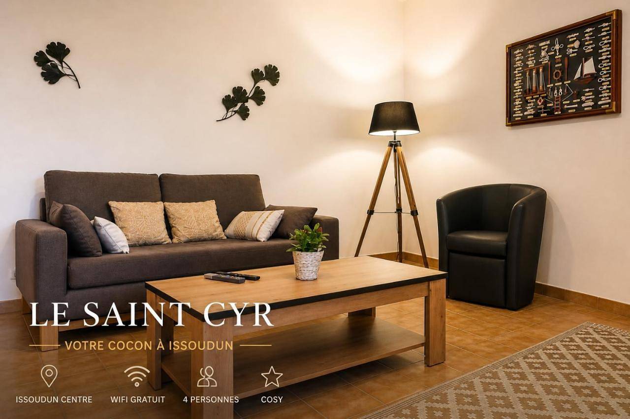 Appartement entier, Le Saint-Cyr Issoudun - Cosy, Spacious & Downtown in Issoudun, Région d'Issoudun