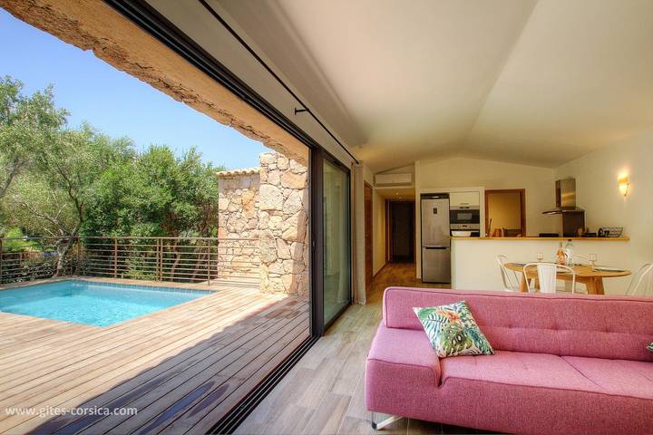Gîte für 4 Personen, mit Pool und Ausblick sowie Garten in Porto-Vecchio - 4
