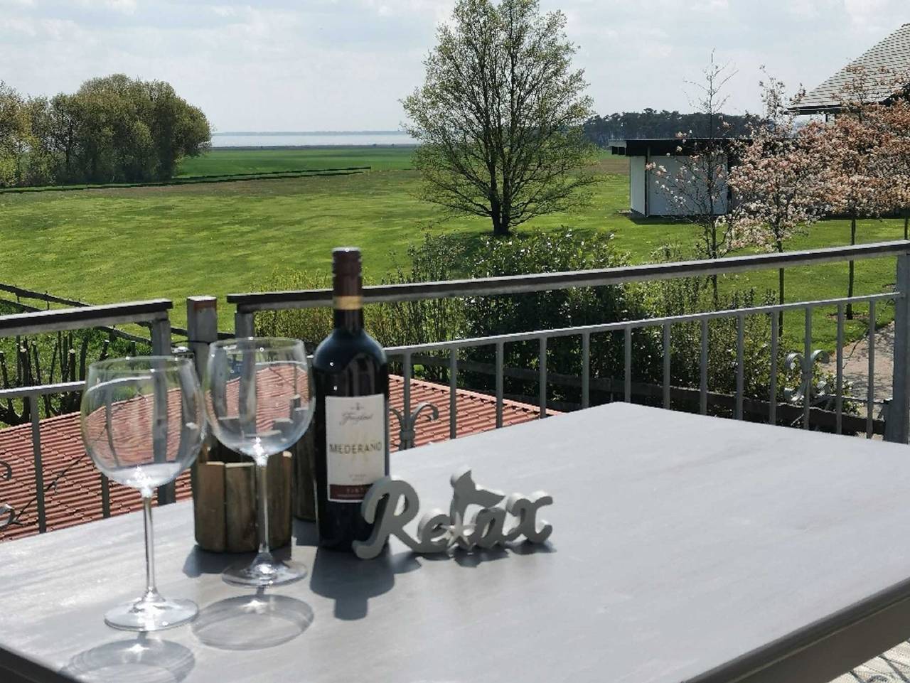 Ganze Ferienwohnung, Ferienwohnung Haffblick mit großem Balkon in Stolpe auf Usedom, Usedom