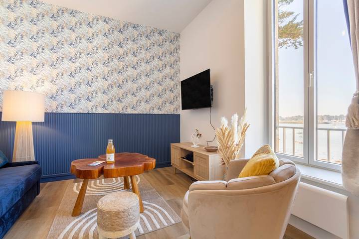 Geheel appartement, Le Nid des Perdrix – zeezicht, ideaal voor gezinnen in Île-Tudy, Quimper en omgeving