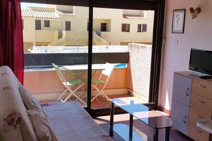 Gîte pour 2 personnes, avec terrasse et piscine dans Leucate naturiste - 2