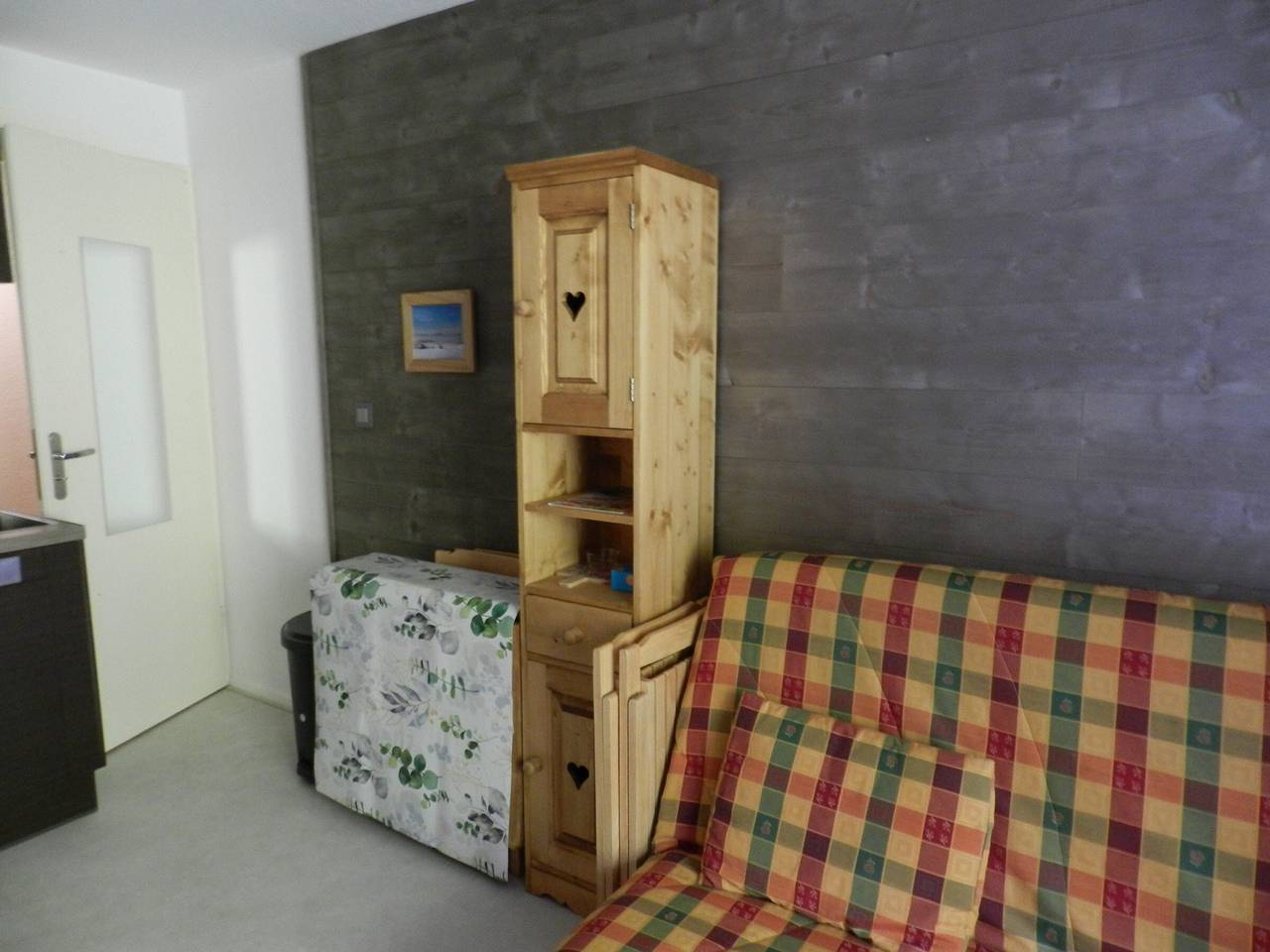 Appartement entier, Studio 3 pers, face pistes, balcon, Le Pleynet in La Ferrière, Le Pleynet Les Sept Laux