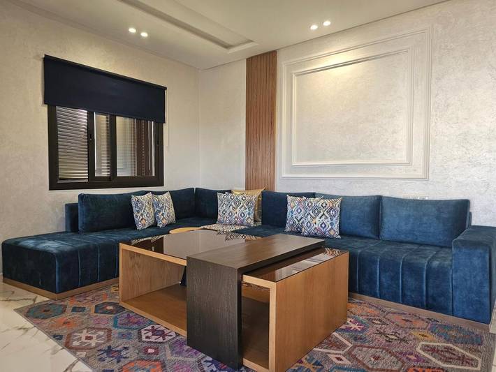 Gîte pour 7 personnes, avec piscine et terrasse ainsi que vue et jardin dans Marina Smir - 4