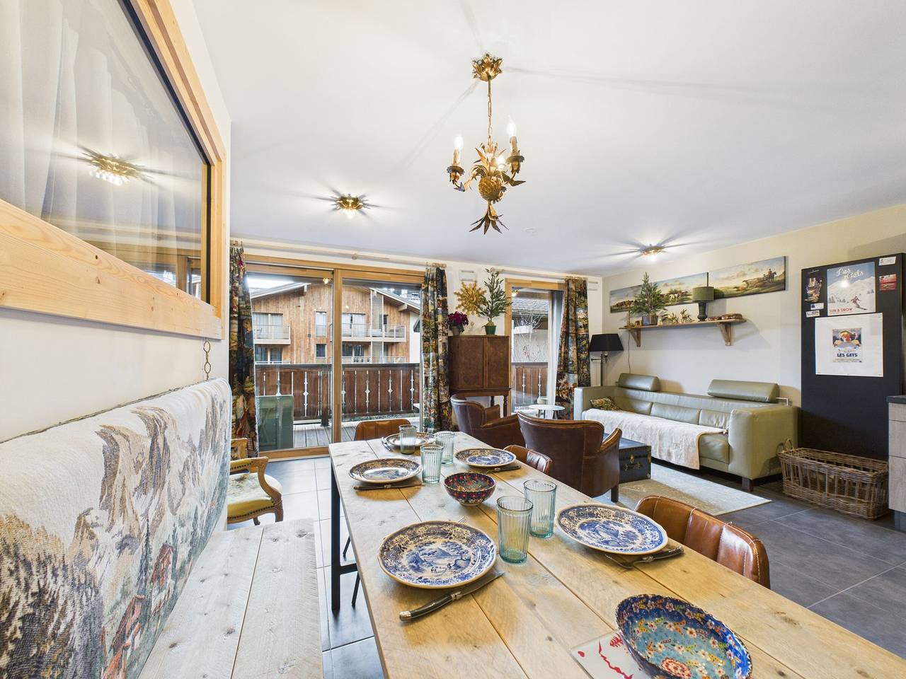Entire apartment, Central Apartment for 5 with Balcony, Wi-Fi, and Garage in Les Gets in Les Gets, Les Portes du Soleil