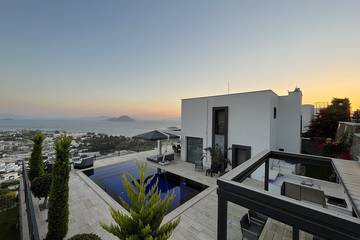 Villa pour 8 personnes, avec balcon et jardin à Bodrum