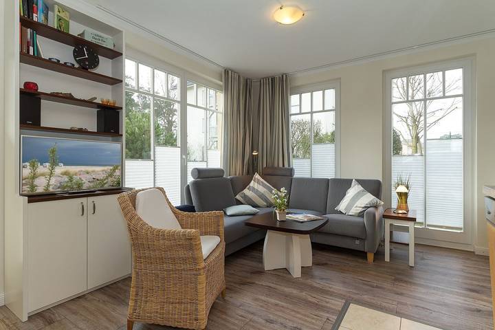 Ferienwohnung für 4 Personen, mit Ausblick und Terrasse sowie Sauna in Kühlungsborn