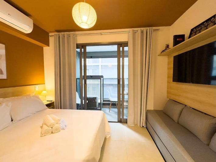 Casas e apartamentos de temporada para 4 pessoas, com piscina e terraço em Pinheiros