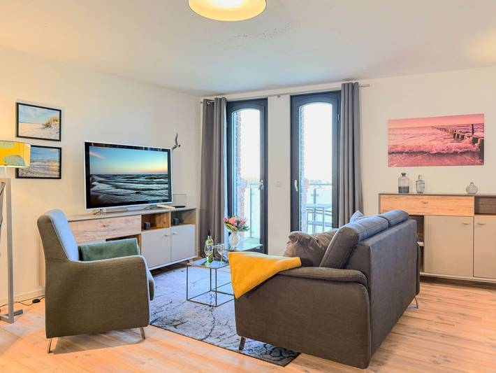 Ferienwohnung für 2 Personen, mit Seeblick und Balkon sowie Sauna und Ausblick, kinderfreundlich in Barth - 3