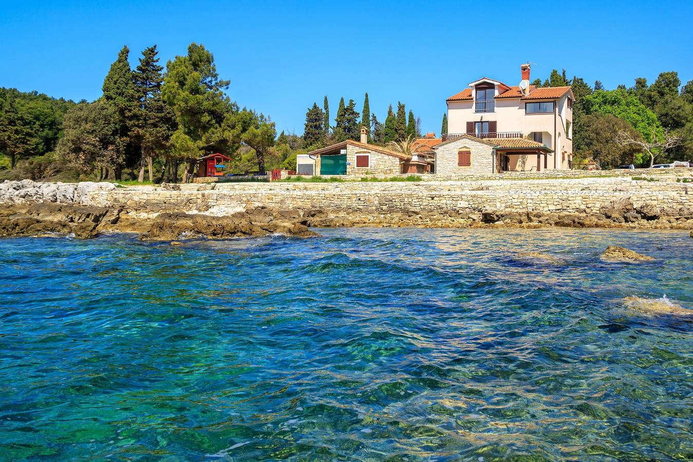 Monolocale intero, Monolocale per 3 persone con vista oceano in Rovigno, Rovigno e dintorni