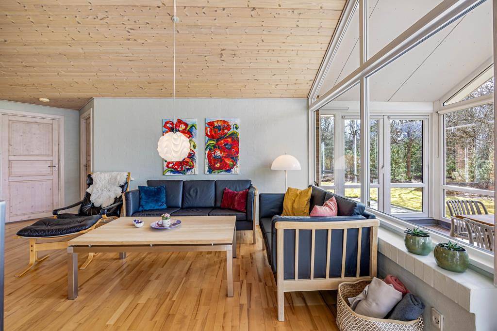 Schönes Ferienhaus mit Wintergarten und Sauna für 6 Personen  in Lodbjerg Hede, Ringkøbing