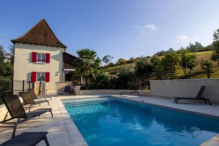 Gîte pour 8 personnes, avec Balcon ainsi que Terrasse et Jardin
