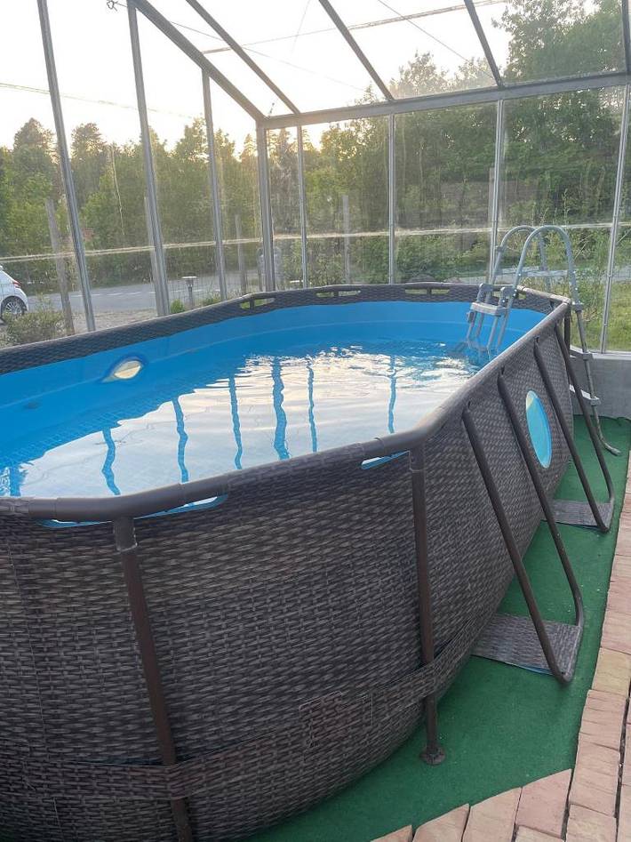 Großzügiges, neu renoviertes Ferienhaus nahe Ebeltoft mit Wildnisbad und Pool im Gewächshaus in Ebeltoft (Stadt), Ebeltoft