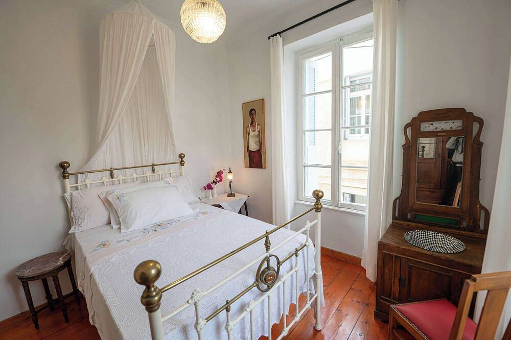 Poros Chic Seaside Neo-Classical Apartment w/ Terrace in Poros By, Poros