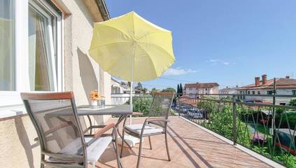 Ferienwohnung für 2 Personen, mit Balkon und Garten, kinderfreundlich in Umag und Umgebung