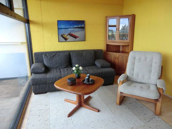 Ferienwohnung für 4 Personen, mit Balkon und Pool sowie Sauna und Ausblick in Schönhagen