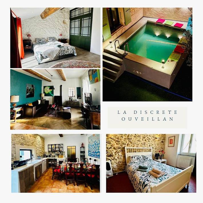 Location de vacances pour 8 personnes, avec vue ainsi que jardin et piscine à Ouveillan - 2