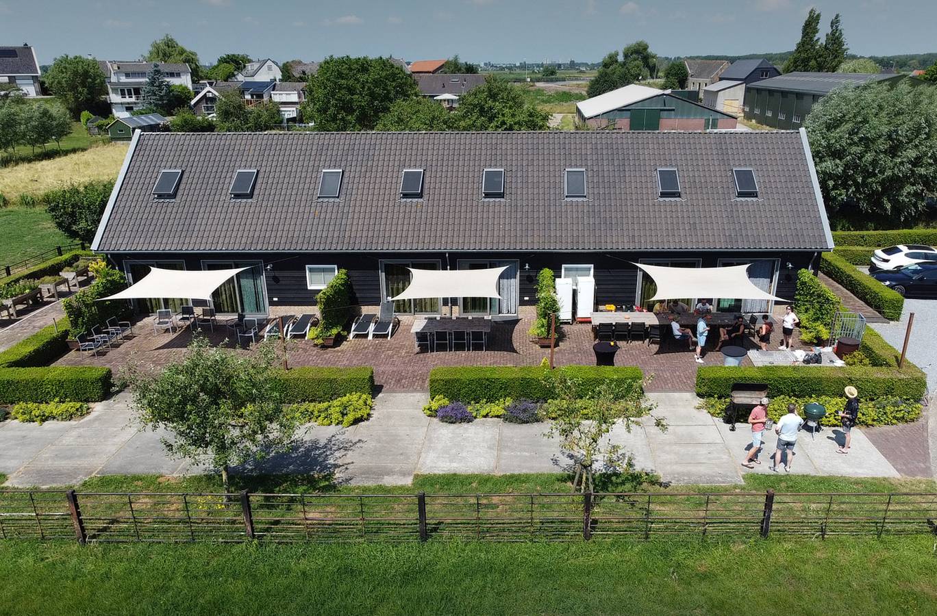 Luxury group accommodation for 16 persons on the property of a farm near Gouda. in South Holland