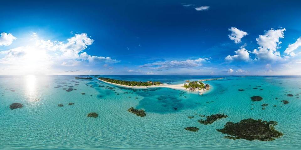 Bungalow dla 3 osób, z ogród i basen oraz sauna i basen dla dzieci w Malediwy