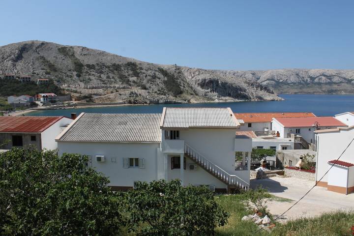 Appartement entier, Appartement de deux chambres avec la terrasse et la vue sur le mer Metajna, Pag A-6498-b in Metajna, Pag