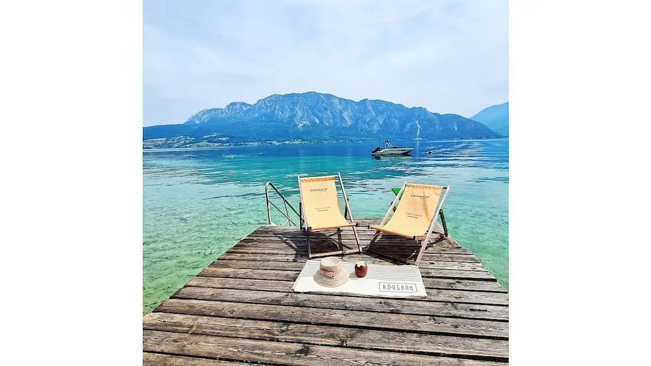 Vakantiehuis voor 4 personen met balkon in Unterach am Attersee, Bezirk Vöcklabruck