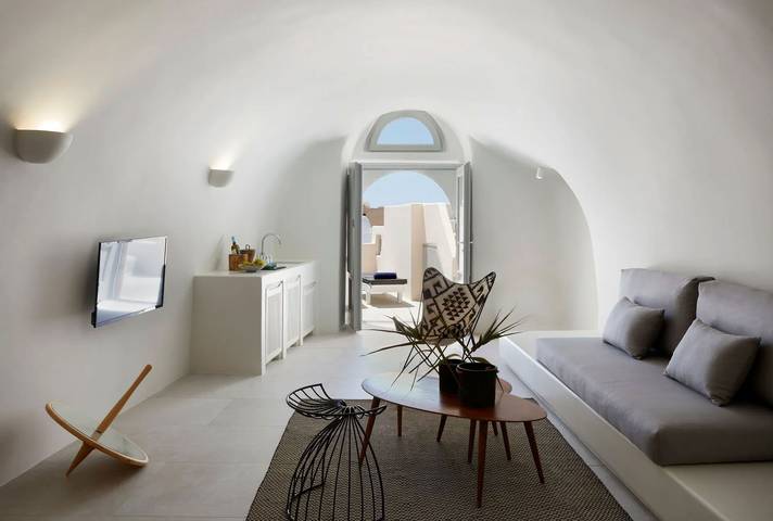 Location de vacances pour 2 personnes, avec Vue sur l’océan et Piscine à Santorin - 4