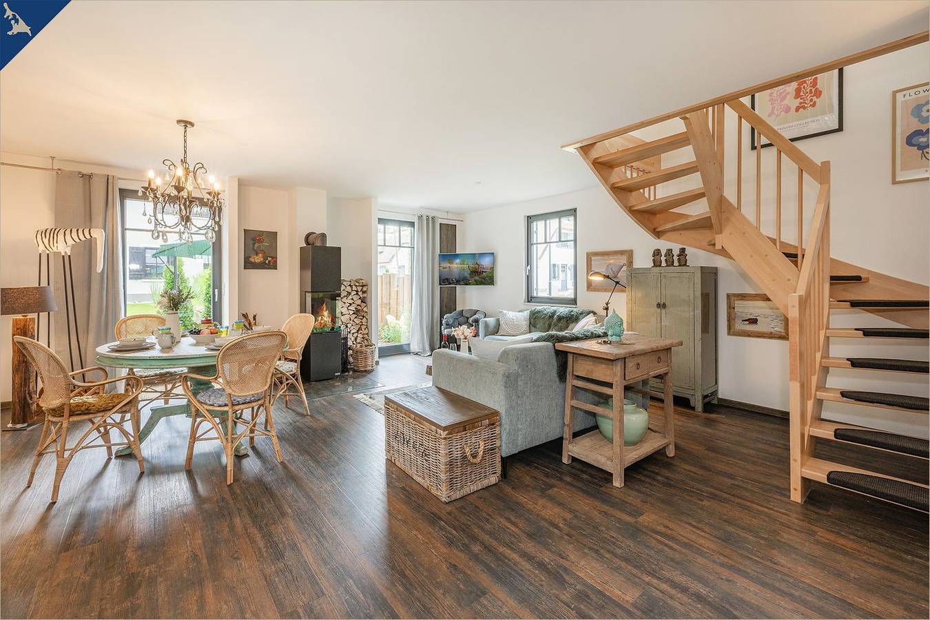 Modernes Ferienhaus im Fischerdorf mit Sauna & Garten – ländlich und ruhig auf Usedom in Zirchow, Usedom