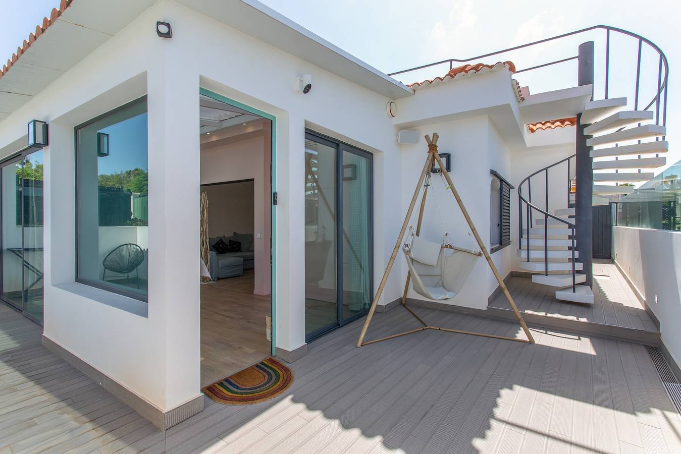 Ferienhaus „La Casa Blanca“ mit Gemeinschaftspool, Wlan und Klimaanlage in Campo Internacional, San Bartolomé de Tirajana