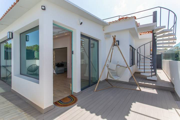 Ferienhaus „La Casa Blanca“ mit Gemeinschaftspool, WLAN und Klimaanlage in Campo Internacional, San Bartolomé de Tirajana