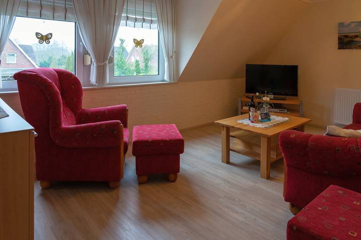Ferienwohnung für 4 Personen, mit Balkon und Garten in Werdum