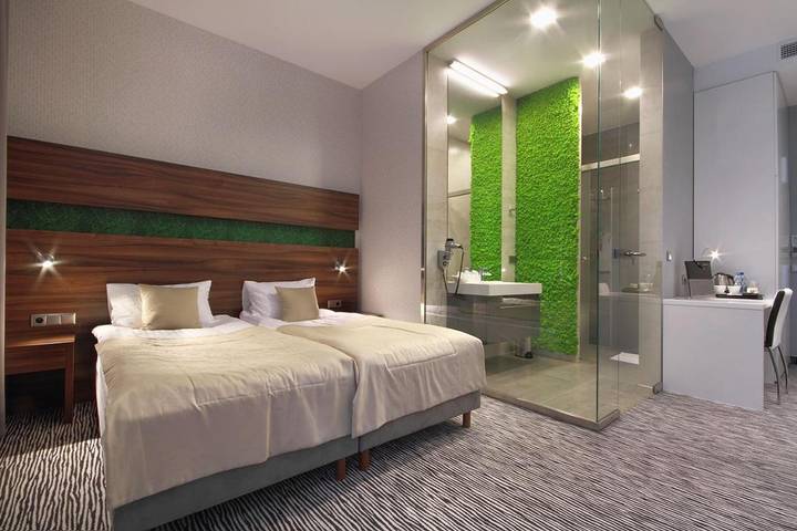 Hotel dla 2 osób, z sauna i widok oraz ogród w Chorzów