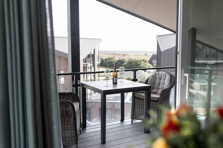 Ferienwohnung für 4 Personen, mit Sauna und Balkon, mit Haustier in Dagebüll