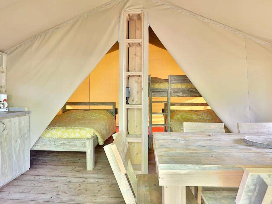 Camping L'Etang d'Ardy - Lodge 5 personnes - Lodge Safari 3 Pièces 5 Personnes + Tv in Saint-Paul-lès-Dax, Région de Dax