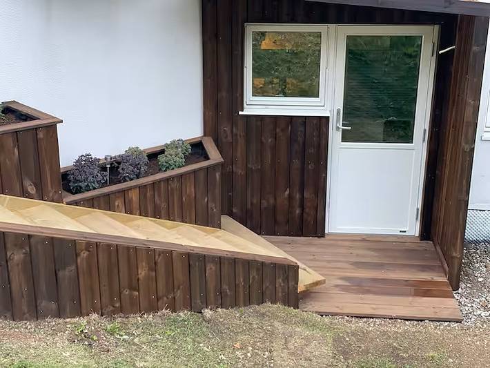Studio für 2 Personen, mit Meerblick und Garten in Troms