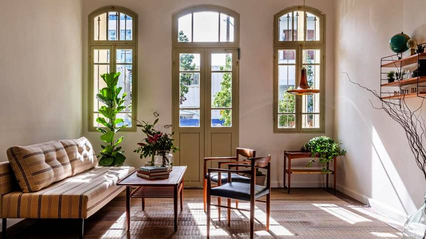 Hotel dla 2 osób, z ogród i taras w Tel Awiw