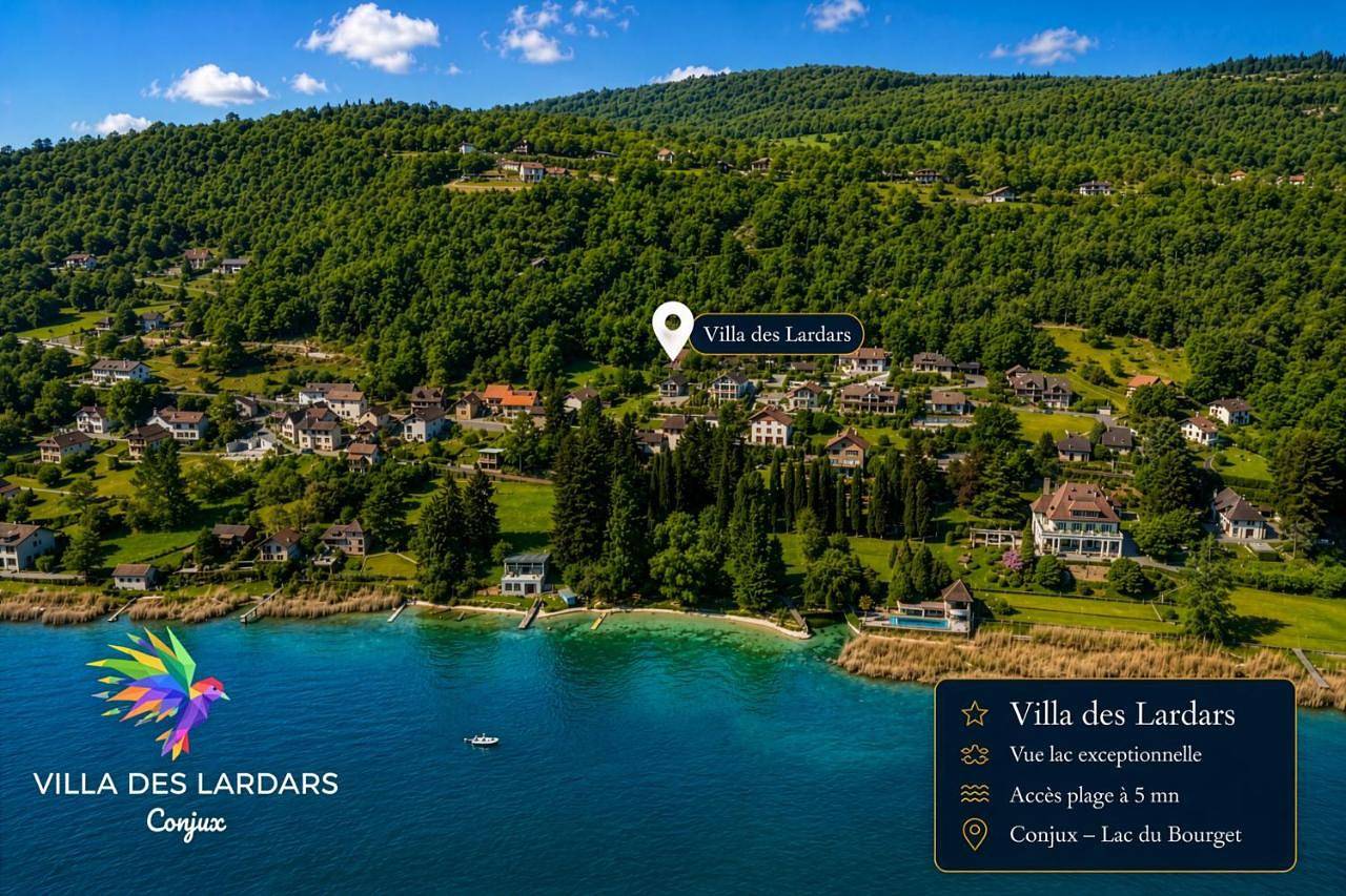 Villa avec vue lac panoramique proche de la plage in Conjux, Région de Chambéry