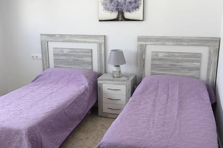 Plages à 500 m, Villa climatisée, piscine privée/chauffée, jardin clôturé et Bbq in Santiago de la Ribera, San Javier
