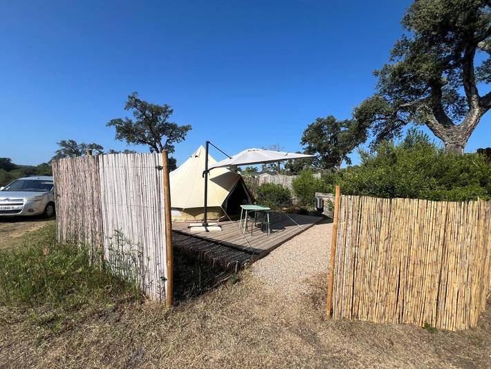 Tente pour 3 personnes, avec jardin, animaux acceptés en Corse - 4