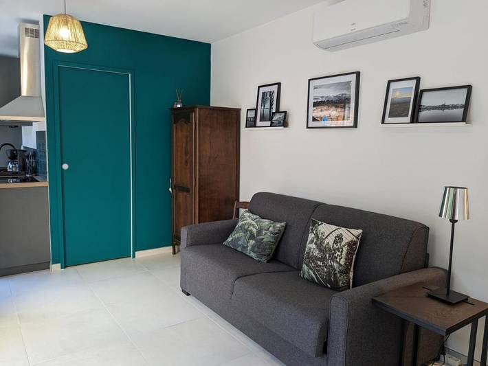 Maison de vacances pour 2 personnes, avec piscine ainsi que terrasse et jardin